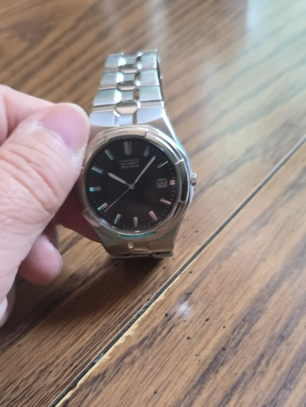 Like NEW Citizen Eco-Drive Stainless Steel Watch with Gray Dial